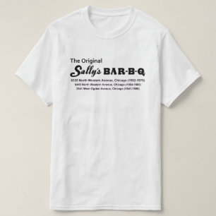 Camiseta Sally's Bar-B-Q Restaurant, Chicago, IL (1941-1976