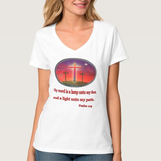 Camiseta salmo 119 ropa de mujer (Anverso)