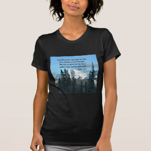 Camiseta Salmo 121:1 levantaré mis ojos...