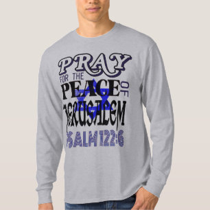 Camiseta Salmo 122:6 con estampado clásico de Star of David