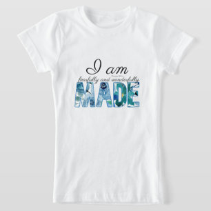 Camiseta Salmo 139:14 Hecho con Miedo y Maravillosa