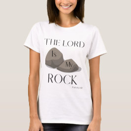 Camiseta Salmo 18:2 Escritura de Biblia Cita KJV Mujer