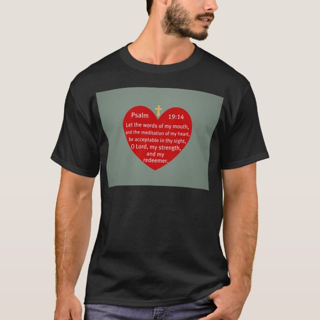 Camiseta Salmo 19:14 (Anverso)