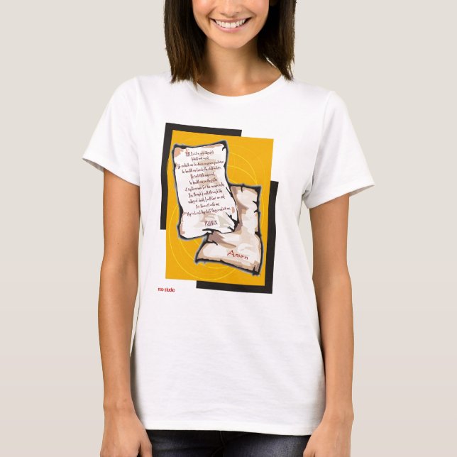 Camiseta salmo 23 (Anverso)
