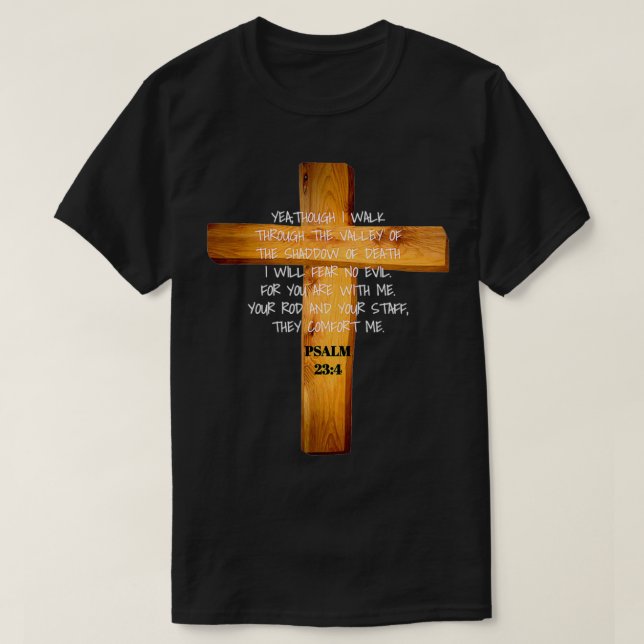 Camiseta Salmo 234 Escritura De Reactivación De Jesucristo (Diseño del anverso)