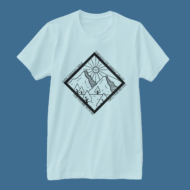 Camiseta Salmo 23 4 Miedo No Mala Biblia Cristiana Verse (Subido por el creador)