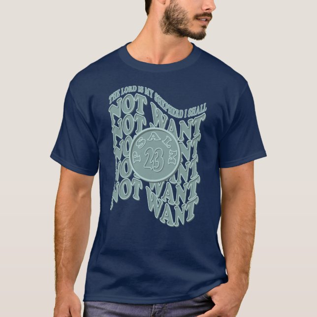 Camiseta Salmo 23 El Señor Es Mi Pastor (Anverso)