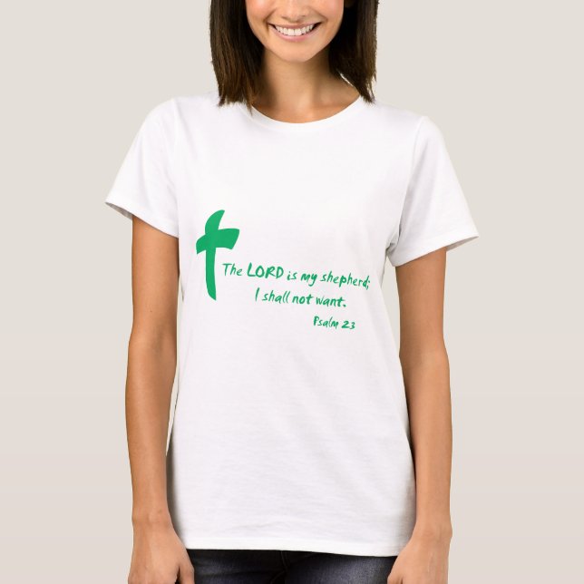 Camiseta Salmo 23: El Señor es mi Pastor (Anverso)