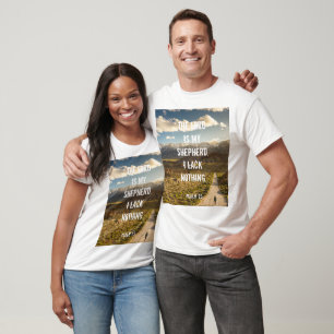 Camiseta Salmo 23 El SEÑOR es mi pastor, Escritura