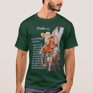 Camiseta Salmo 23 Escritura Bíblica Cristiana El Señor es m