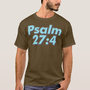 Camiseta Salmo 274 Verso de la Biblia