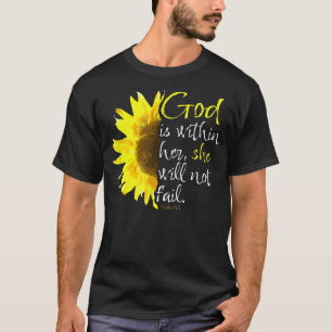 Camiseta Salmo 465 Dios está dentro de ella No fallará Sunf