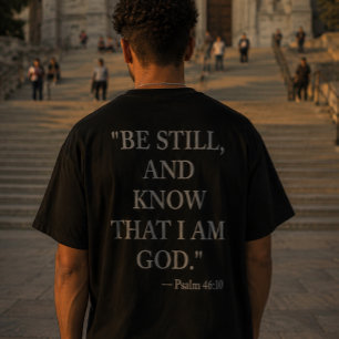 Camiseta Salmo 46:10 - Estate Quieto Y Sabe Que Yo