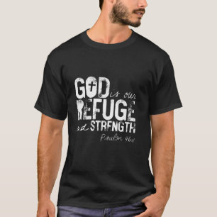 Camiseta Salmo 46 1 Dios es nuestro refugio Jesús Biblia Cr