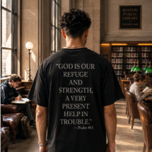 Camiseta Salmo 46:1 Dios Es Nuestro Refugio Y Fort