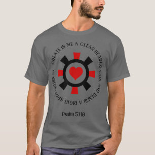 Camiseta Salmo 5110 Crea En Mí Un Corazón Limpio
