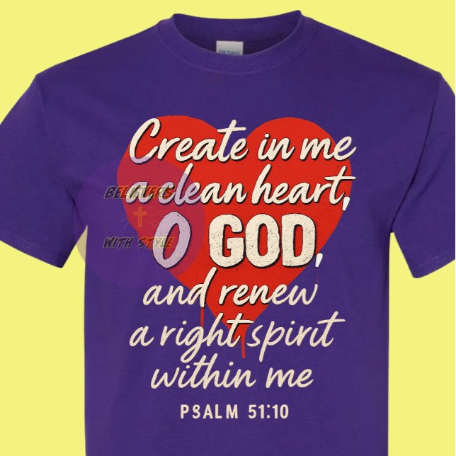 Camiseta Salmo 51:10 - Cristiano (Subido por el creador)