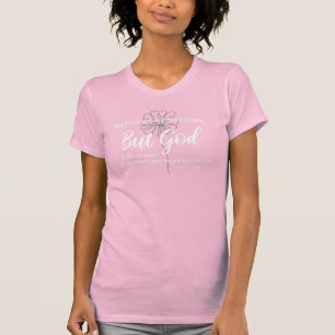 Camiseta Salmo 73:26 Flor de dibujo de verso cristiano