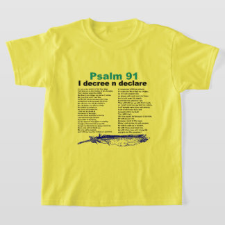 Camiseta Salmo 91 Chicas de la Biblia de la Escritura Camis