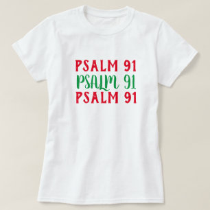 Camiseta Salmo 91 Chicas de la Biblia de la Escritura Camis