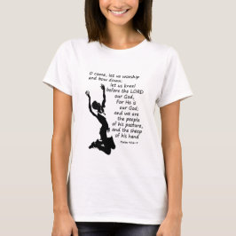 Camiseta Salmo 95:6-7 Venid, adoremos y bajemos