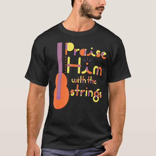 Camiseta Salmo alabándolo con equipo musical cristiano Stri (Anverso)