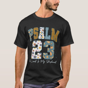Camiseta Salmo cristiano 23 Retro El Señor es mi pastor B