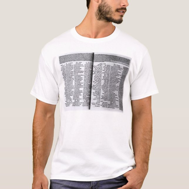 Camiseta Salmo de David: Psalterim Octaplums, 1516 (Anverso)