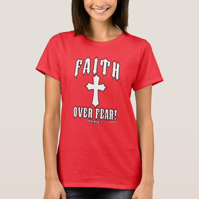 Camiseta Salmo de fe sobre miedo 56:3 (Anverso)