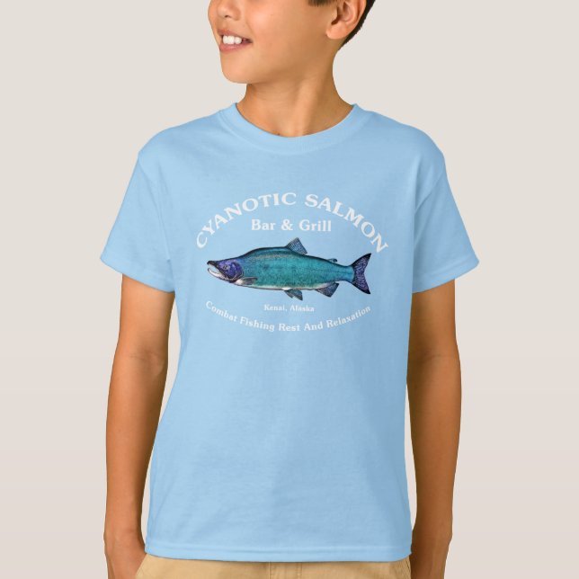 Camiseta Salmon Bar & Grill Cyanotic (Anverso)