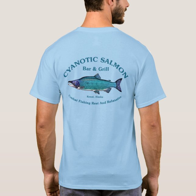 Camiseta Salmon Bar & Grill Cyanotic (Reverso)