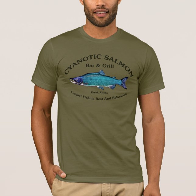 Camiseta Salmon Bar & Grill Cyanotic (Anverso)
