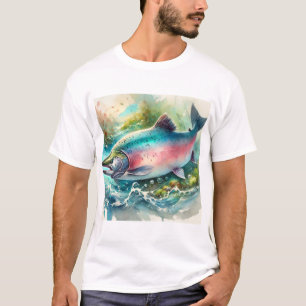 Camiseta Salmon chum 111024AREF133 - Watercolor