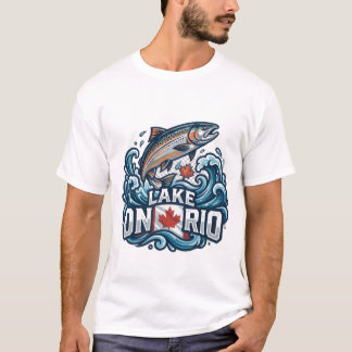 Camiseta Salmón del Lago Ontario Canadá