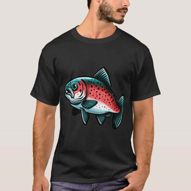 Camiseta Salmón del Pacífico Noroeste (Anverso)