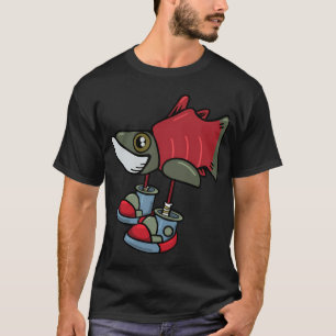 Camiseta Salmón en Zapatillas