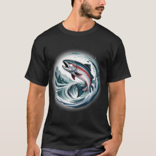 Camiseta Salmón Guerrero – Rey de las Corrientes