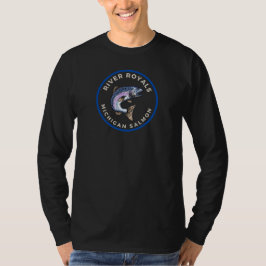 Camiseta Salmon Long Sleeve de Michigan River Roya