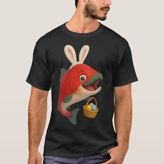 Camiseta Salmón rojo de Pascua (Anverso)