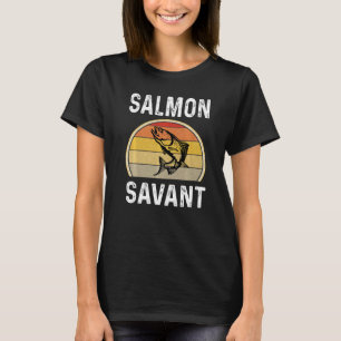 Camiseta Salmon Savant pescador pescador Retro