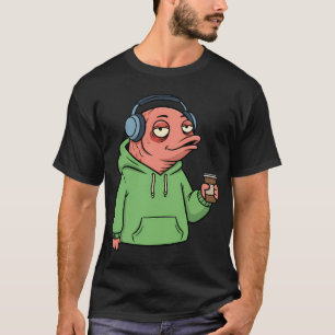 Camiseta Salmón Sin Sueño – divertida sudadera con capuch