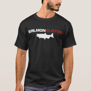 Camiseta Salmon Slayer Funny Salmon Fishing Fishman