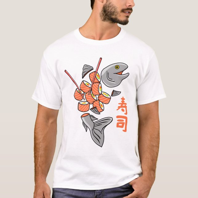 Camiseta Salmon Sushi (Anverso)