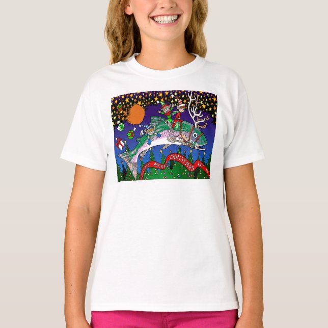 Camiseta Salmones del día de fiesta (Anverso)