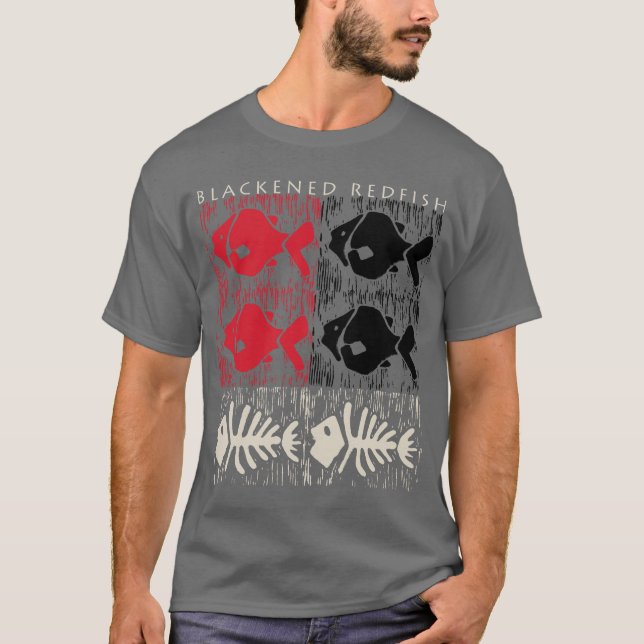Camiseta Salmones ennegrecidos (Anverso)