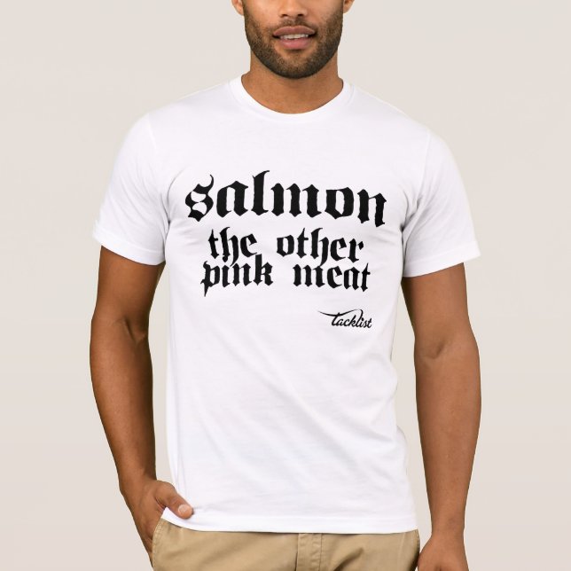 Camiseta Salmones la otra carne rosada (Anverso)