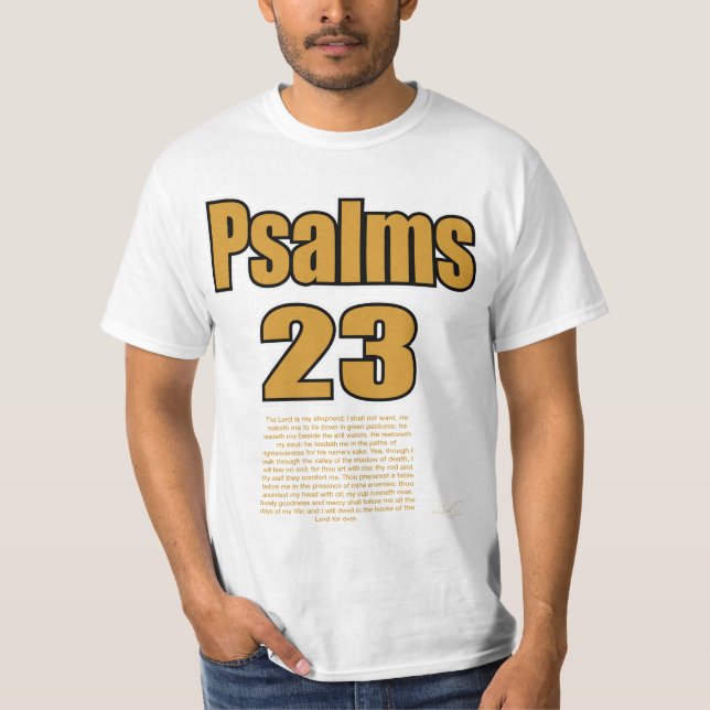 Camiseta Salmos 23 (Anverso)
