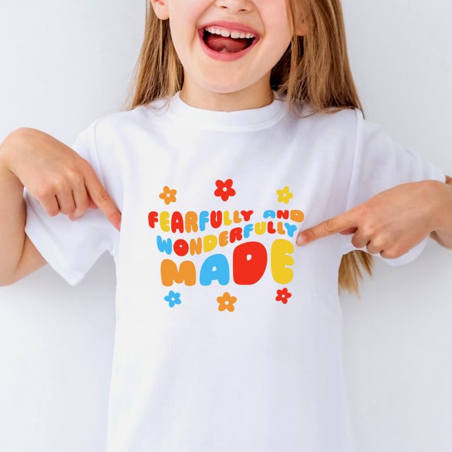 Camiseta Salmos Retro De Hecho Temeroso Y Maravilloso 139:1 (Subido por el creador)