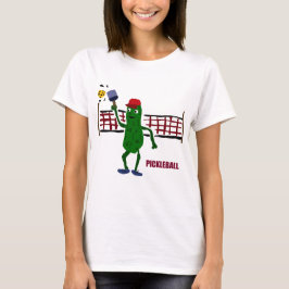 Camiseta Salmuera divertida que juega Pickleball con el
