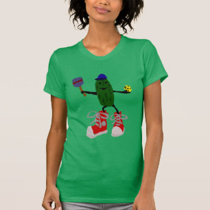 Camiseta Salmuera divertida que sostiene Pickleball y la